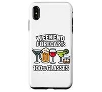 Pronóstico de Fin de Semana Divertido Beber Diseño Cerveza Vino Cóctel Carcasa para iPhone XS MAX