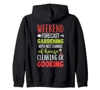 Pronóstico de fin de semana Limpieza Jardinería Amante de las plantas Jardin Sudadera con Capucha