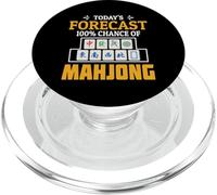 Pronóstico de Hoy 100% Probabilidad de Mahjong Party Mahjong Game PopSockets PopGrip para MagSafe