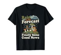 Pronóstico de Lluvia Buenas Noticias Buscando Hongos Camiseta