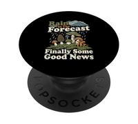 Pronóstico de Lluvia Buenas Noticias Buscando Hongos PopSockets PopGrip Adhesivo