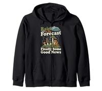 Pronóstico de Lluvia Buenas Noticias Buscando Hongos Sudadera con Capucha