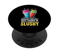 Pronóstico del fin de semana 100% de probabilidad de granizado PopSockets PopGrip Adhesivo