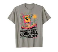 Pronóstico del Fin de Semana Cornhole Glory Sunshine Camiseta