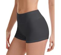 Prontiaduscire Short Cintura Alta Mujer Pantalon Corto Deportivos Hotpants Elásticos Mallas Push Up para Yoga, Gimnasio, Ciclismo - 201EU1 Negro L/XL
