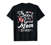 Pronto a ser Genial Mamá 2027 Primera Vez Mamá Camiseta