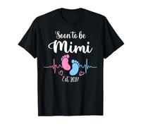 Pronto a ser Mimi 2027 Día de la Madre Primera Vez Mamá Embarazo Camiseta