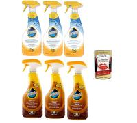 Pronto Detergente Multisuperficie - Paquete de prueba para múltiples superficies, botella reciclable, limpiador gatillo, 6 paquetes de 500 ml + Polpa italiana Gourmet 400 g