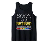 Pronto se jubilará La Cuenta Regresiva Comienza la jubilación Divertida Camiseta sin Mangas