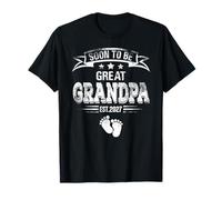 Pronto será Genial Abuelo EST 2027 Padre Esperando Camiseta