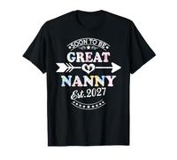 Pronto será Genial Nanny EST. 2027 Primera Vez Mamá Camiseta