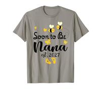 Pronto será Nana 2027 Día de la Madre para la Nueva mamá Camiseta