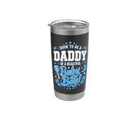 Pronto To Be A Daddy Of A Beautiful Baby Boy Vaso térmico de acero inoxidable de doble pared