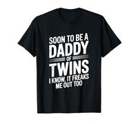 Pronto To Be A Daddy of Twins Me Freaks Me out Too Camiseta