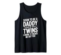 Pronto To Be A Daddy of Twins Me Freaks Me out Too Camiseta sin Mangas