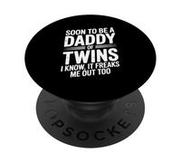 Pronto To Be A Daddy of Twins Me Freaks Me out Too PopSockets PopGrip Adhesivo