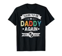 Pronto To Be Daddy Again EST 2027 Esperando Padre Camiseta