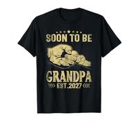 Pronto to be Grandpa 2027 para Baby Shower Revelar Género Hombres Camiseta