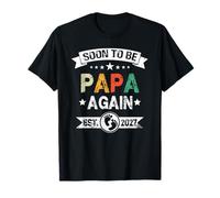 Pronto To Be Papa Again EST 2027 Padre Esperando Camiseta