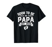Pronto to be Papa est. 2026 Día del Padre Primera vez Nuevo Papá Camiseta