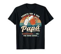 Pronto Voy E Ser Papá Anuncio Bebé Futuro Papa Cargando Camiseta
