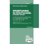 Prontuario del Codice della strada per volanti, radiomobili e polizia locale (Prontuari pocket)