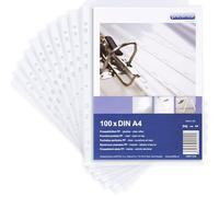 proOffice Lote de 100 fundas para folletos A4 (0,08 mm de grosor)