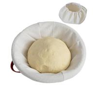 Proofing Bowl - Oval And Round Sour Dough Bowl | Bakery Baking Supplies, Double-Handle Bread Rising Box With Liner And Cloth Cover For Pastry Storage