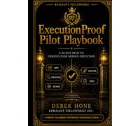 ProofLayer Pilot Playbook: A 90-Day Path to Verification Before Execution (Proof-First Governance Series (Remnant Fieldworks Board-Ready Enterprise Line))