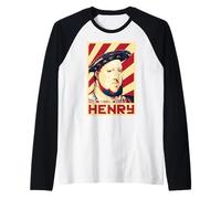Propaganda Retro Rey Enrique VIII Camiseta Manga Raglan