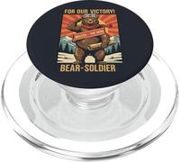 Propaganda Vintage de Wojtek Bear Soldier PopSockets PopGrip para MagSafe