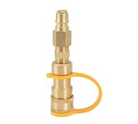 Propane Adapter Connector, Quick Connect Valve, Rv Hose Replacement, Secure Shutoff Design, Easy Installation, Travel Friendly Design, Built with High-Quality Brass Material, 224g