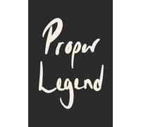Proper Legend: Charcoal Grey Minimalist Lined Notebook for Everyday Notes and Big Ideas: A clean and modern notebook gift for dads, grandads, ... legends everywhere (Father’s Day Collection)