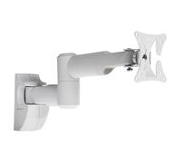 ProperAV Soporte de Pared Blanco para TV de 13 Pulgadas, 19 Pulgadas, 22 Pulgadas, 23 Pulgadas, 24 Pulgadas, 28 Pulgadas, inclinación, 20°, VESA MAX 100 x 100