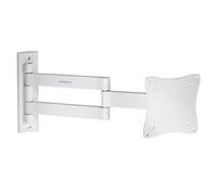 ProperAV Soporte de Pared Blanco para TV de 13 Pulgadas, 19 Pulgadas, 22 Pulgadas, 23 Pulgadas, 24 Pulgadas, 28 Pulgadas, inclinación de 70° VESA MAX 100 x 100