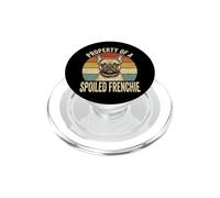 Property of A Spoiled Frenchie Papá Bulldog Francés PopSockets PopGrip para MagSafe