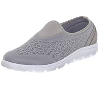 Propét TravelActiv Slip-on, Botas de Senderismo Mujer, Plata, 37.5 EU X-Ancho