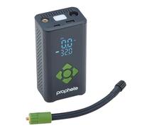 Prophete Bomba eléctrica con batería - Bomba de Aire compacta para neumáticos de Bicicleta, Pelotas y colchones de Aire - Batería de 4000 mAh, presión máxima de 8,3 Bares, luz LED y función de Banco