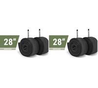 Prophete Cámara de Aire Unisex para Adultos, 28 x 1,75 x 2 (47-622), válvula Dunlop, 2 Unidades en Embalaje de Polietileno, Color Negro, Talla única (Paquete de 2)