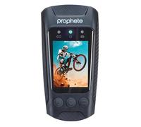 Prophete Cámara para salpicadero de Bicicleta, vídeo 4K 60 FPS, Fotos de 20 MP, cámara Frontal y Trasera, 4,5 Horas de Tiempo de grabación, Control de aplicación para iOS y Android, Soporte de