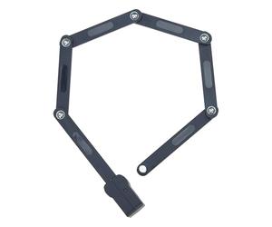 Prophete Candado plegable con huellas dactilares, incluye soporte de cerradura, candado para bicicleta con alta protección contra manipulaciones, nivel máximo de seguridad 7, color negro