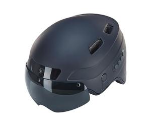 Prophete Smart Erwachsenenhelm Inmold - Casco de Bicicleta Unisex para Adulto, Negro, 54-61 cm