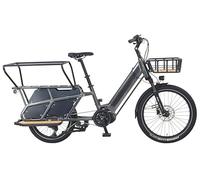 Prophete Urbanicer 4.0 Urban Longtail - Bicicleta eléctrica de 24" - AEG 250 W Motor Central, Alcance de 170 km, Frenos de Disco hidráulicos de 9 Marchas, iluminación LED, batería de Iones de Litio