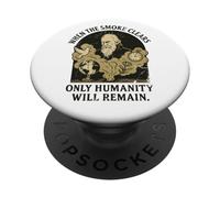 Prophetic Vision - Diseño antiguerra vidente en estilo vintage PopSockets PopGrip Adhesivo