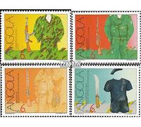 Prophila Collection Angola 842A-845A (Completa.edición.) Nuevo con Goma Original ** MNH 1991 Lucha contra la Libertad (Sellos para los coleccionistas)