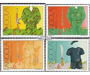 Prophila Collection Angola 842A-845A (Completa.edición.) Nuevo con Goma Original ** MNH 1991 Lucha contra la Libertad (Sellos para los coleccionistas)