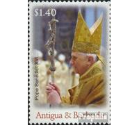 Prophila Collection Antigua y Barbuda 4537 (Completa.edición.) Nuevo con Goma Original ** MNH 2007 80. cumpleaños Papa benedicto XVI. (Sellos para los coleccionistas) Cristianismo