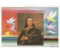 Prophila Collection Belice Bloque 67 (Completa.edición.) Nuevo con Goma Original ** MNH 1985 Juan James Audubon (Sellos para los coleccionistas) Aves