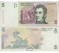 Prophila Collection Billete Argentina Pick-número: 353a sin circular 2003 5 pesos (dinero para coleccionistas - sin medio de pago) Caballos/cebras