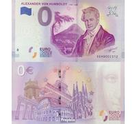 Prophila Collection Billetes BRD (BR.Alemania) Billete de recuerdo Alexander von Humboldt Fresco 2019 0 Euros Alexander von Humboldt (Billetes para coleccionistas) Paisajes